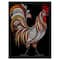 Designart - Vintage rooster - of Farmhouse Animals of Painting Print on Wrapped Canvas